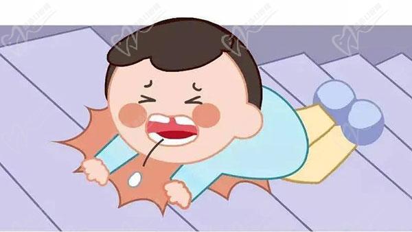 孩子牙齿断了
